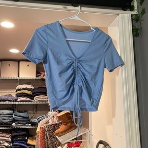 SHEIN ruched front shirt